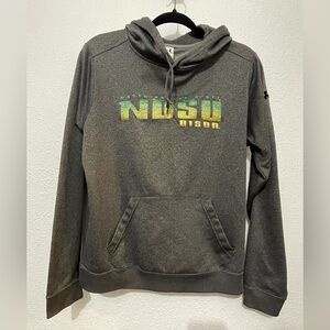 NDSU Bison North Dakota State Bison Under Armour Gray hoodie With Front Pocket